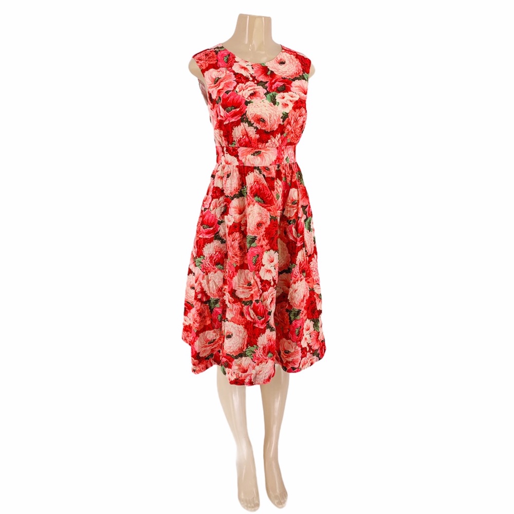 Emily and Fin Anthropologie Pink floral Dress